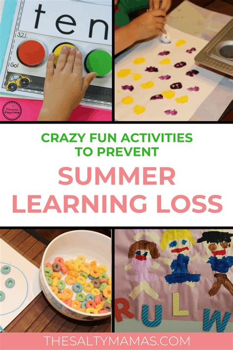 Summer Learning Activities For Kindergarten And Preschool The Salty Mamas