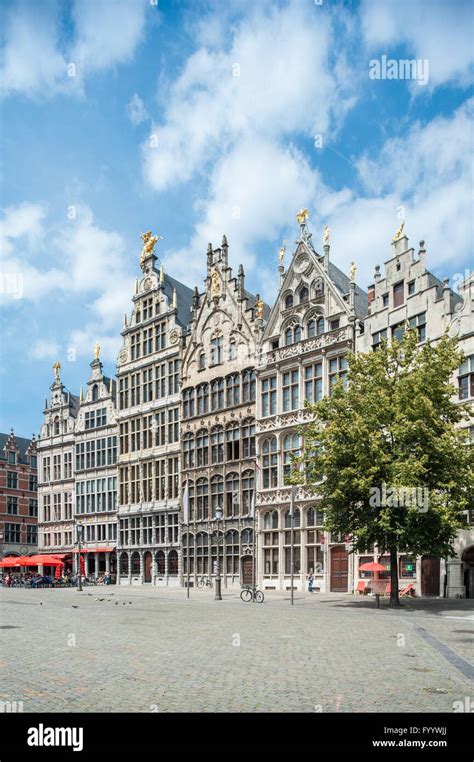 Belgium Antwerp Grote Markt Great Market Square Stock Photo Alamy