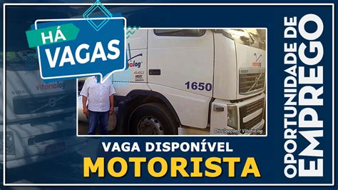 Transportadora Vitoria Abre Vagas Para Motorista Categoria D