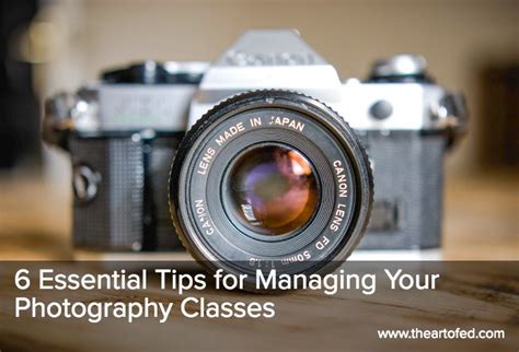 6 Essential Tips for Managing Your Photography Classes | Photography ...