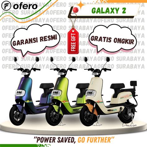 Jual SEPEDA LISTRIK OFERO GALAXY 2 SPEED 36KM POWER 500W Shopee Indonesia