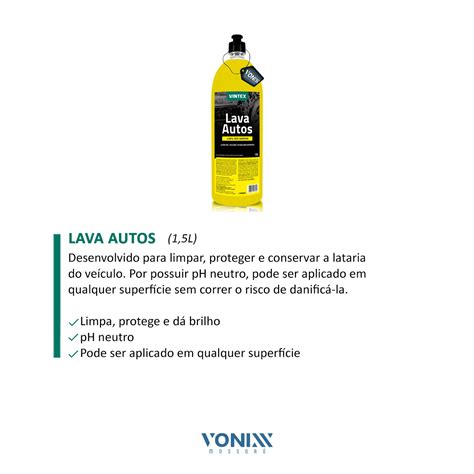 Lava Autos 15l Shampoo Automotivo Vonixx Vintex Vonixx Mossoró