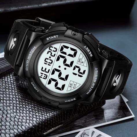 CIVO Montre Homme Digitale 50M étanche Outdoor Sport Militaire Montre