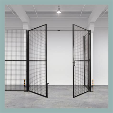 Wire Mesh Hinged Doors For Steel Mesh Partitions