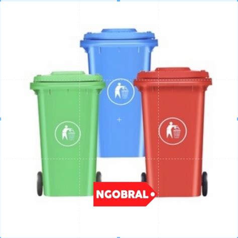 Jual Tempat Sampah Jumbo Tong Sampah Plastik 240 L Roda Shopee