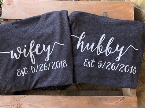 Honeymoon Bundle Shirts Husband And Wife Shirts Honeymoon Etsy