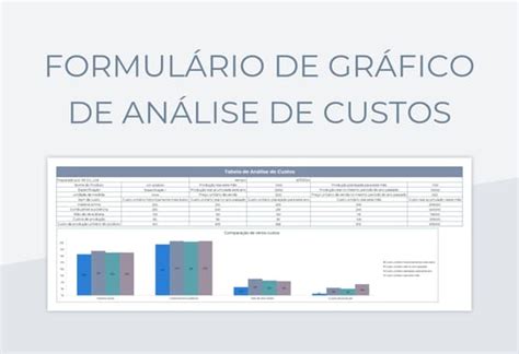 Planilhas Formulário De Gráfico De Análise De Custos Excel e Edição On