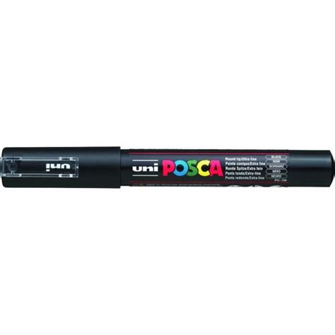 Marqueur Pte Conique Extra Fine POSCA PC1MC 0 7 1mm Noir Cdiscount