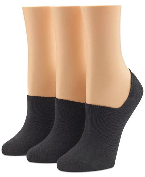 Hue Womens 3 Pk Arch Hug No Show Liner Socks Macys