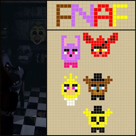 Fnaf Golden Freddy Perler Bead Pattern Bead Sprites Characters Fuse