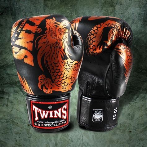 Twins Black Bronze Flying Dragon Boxing Gloves Minotaur Fight Store