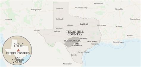 Texas Hill Country Map Printable