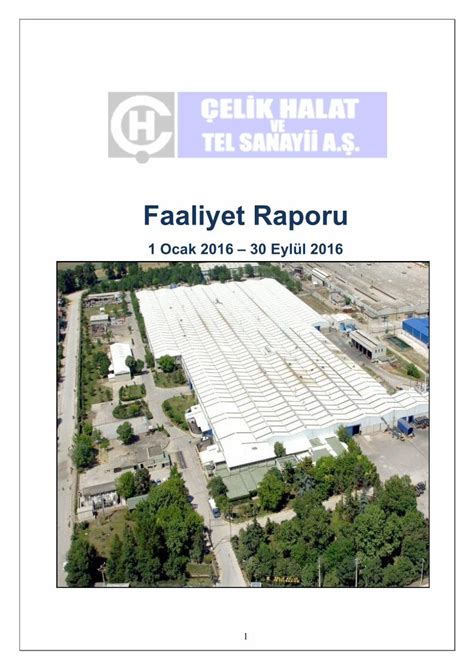 PDF CELIK HALAT Ve TEL SAN A S 4 Bu Faaliyet Raporu 13 06 2013