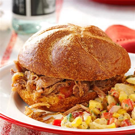 Pulled Bbq Pork Recipe Taste Of Home