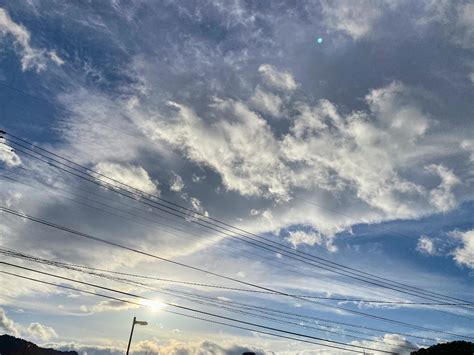 「今日のスーパーで見た空 なんか空から降りてきそうだった」 ふくだもとこ オフィシャルのイラスト