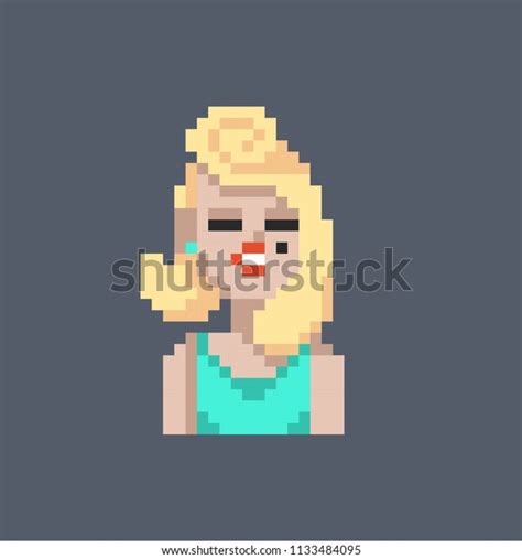 Cute Pixel Blonde Stock Vector Royalty Free 1133484095 Shutterstock