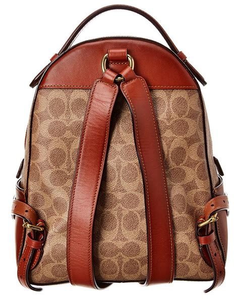 Coach Signature Campus 23 Leather Backpack In Brown Lyst