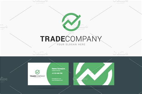 Trade company logo | Creative Logo Templates ~ Creative Market