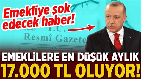 17000 TL EN DÜŞÜK EMEKLİ MAAŞI KARARI ÇIKACAK MI SSK BAĞKUR DİKKAT