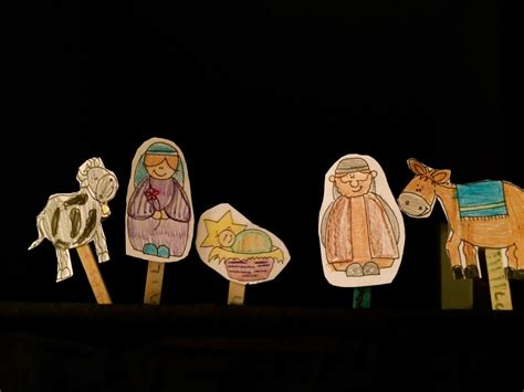 Spring Time Treats Nativity Paper Puppets Free Printables