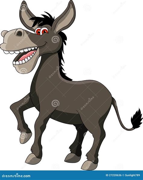 Funny Donkey Cartoon Stock Illustration Illustration Of Isolated