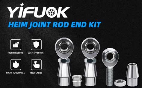 Amazon YIFUOK 3 4Heim Joint Rod End Kit Left And Right Hand