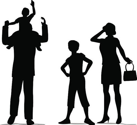 Man Carrying Woman Shoulders Silhouette Illustrations Royalty Free