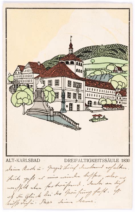 Postkarte Der Wiener Werkst Tte Nr Alt Karlsbad