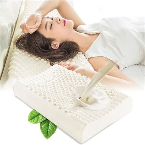 Oreillers orthopédiques en Latex naturel pur oreiller de sommeil pour