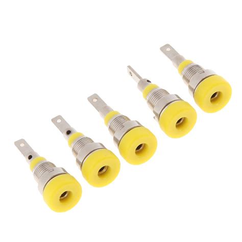 5 Pièces Prise Banane Jack Appliquée Pour Fiche Banane de 2 Mm Fiche