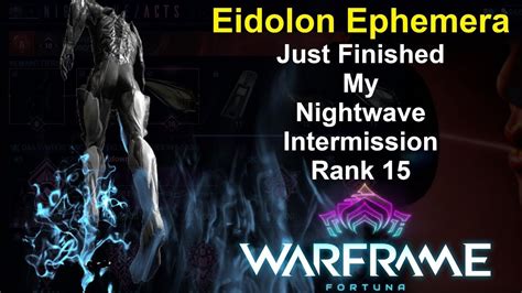 Eidolon Ephemera Warframe Youtube