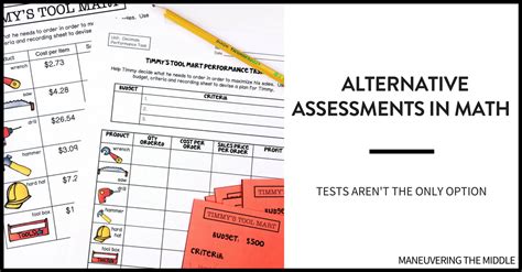 Alternative Assessments in Math - Maneuvering the Middle