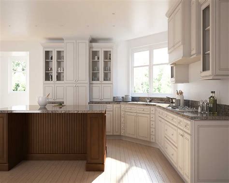 Glaze Antique White Cabinets Resnooze