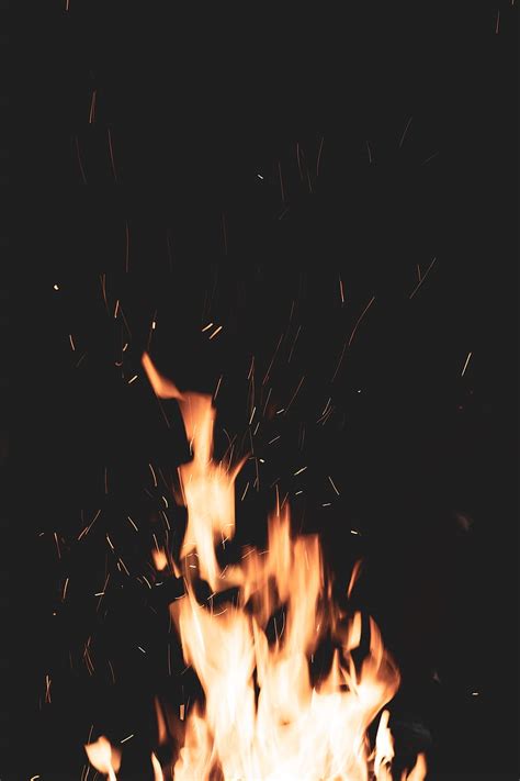 Bonfire Fire Sparks Flame Hd Phone Wallpaper Peakpx