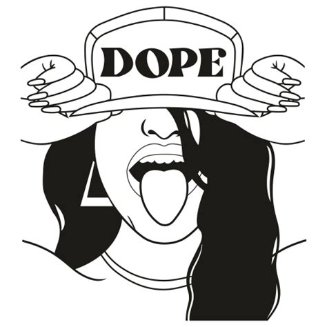 Black Woman Dope Svg Dope Girl Vector File Afro Girl Dope Cap Svg