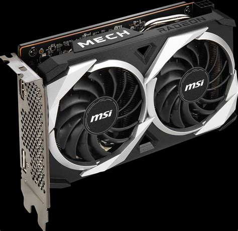 MSI AMD Radeon RX 6500 XT Mech 2X 4G OC 4GB GDDR6 PCI Express 4 0