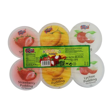 Rico Assorted Pudding 6 X 100g Online At Best Price Jelly And Pudding