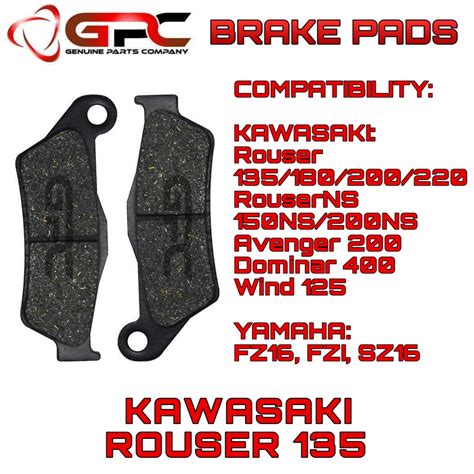 GPC Brake Pads For Rouser 135 Front Rouser 180 200 220 AVENGER 200