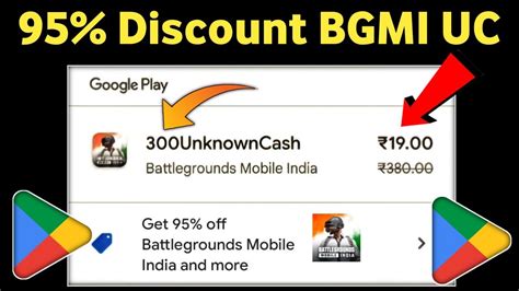 Bgmi Uc Only Rs Playstore Off Uc Purchase Playstore Uc