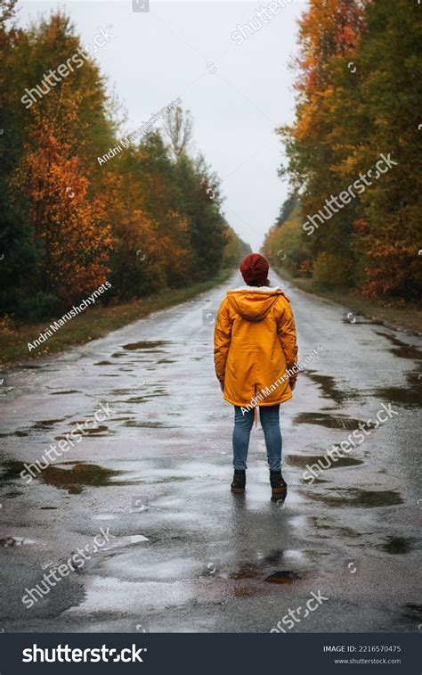 Sad Lonely Woman Walking Away Into Stock Photo 2216570475 | Shutterstock