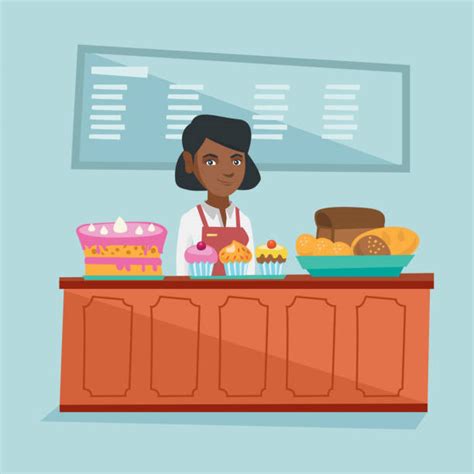 160 Black Woman Baker Stock Illustrations Royalty Free Vector