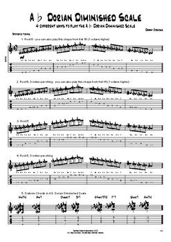 A Dorian Diminished Scale Ways To Play By Danny Crocome Music