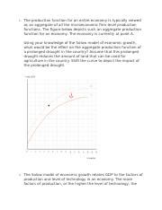 Econ Growth Theory Problem Set Docx The Production Function