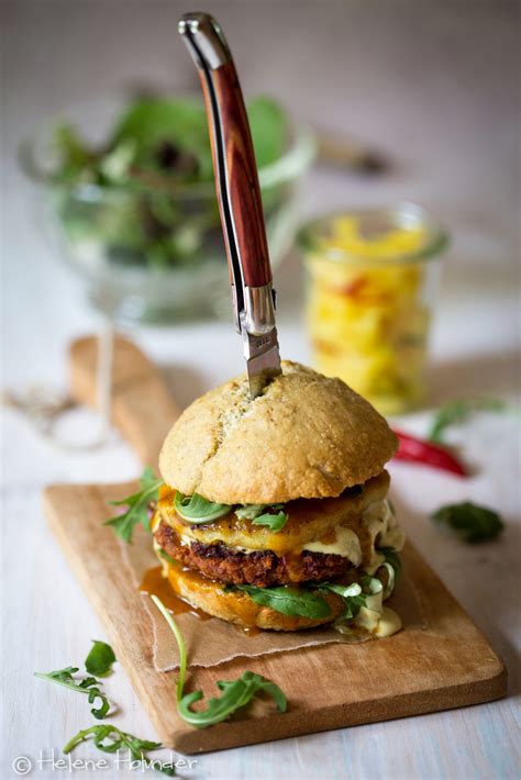 Bohnen Burger Mit Gegrillter Ananas Helene Holunder