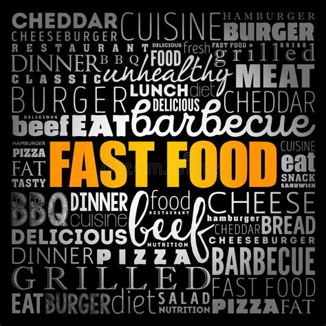 Fast Food Collage Stock Illustrations 1542 Fast Food Collage Stock