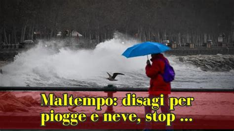 Maltempo Disagi Per Piogge E Neve Stop Collegamenti Isole YouTube