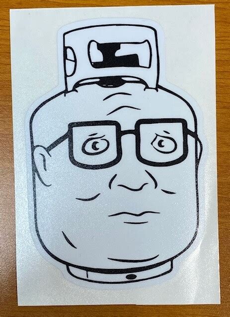 King of the Hill | Propane Hank Sticker | Vector File Downloads | Carpy's Print Co.