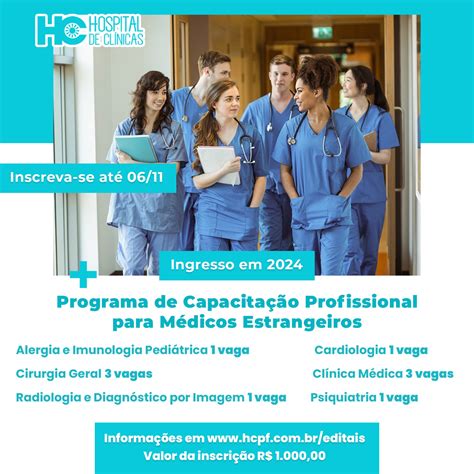 Programa De Capacita O Profissional Para M Dicos Estrangeiros