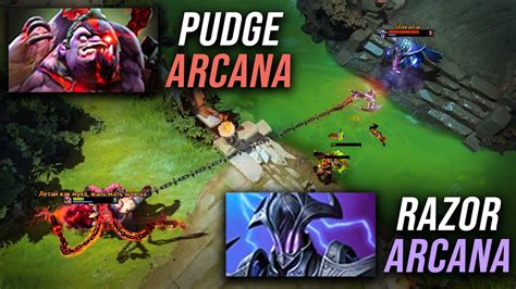 Pudge Arcana Vs Razor Arcana Pudge Official Youtube