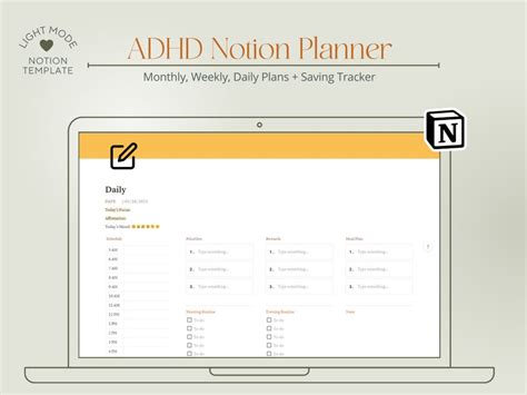 Adhd Notion Template Free